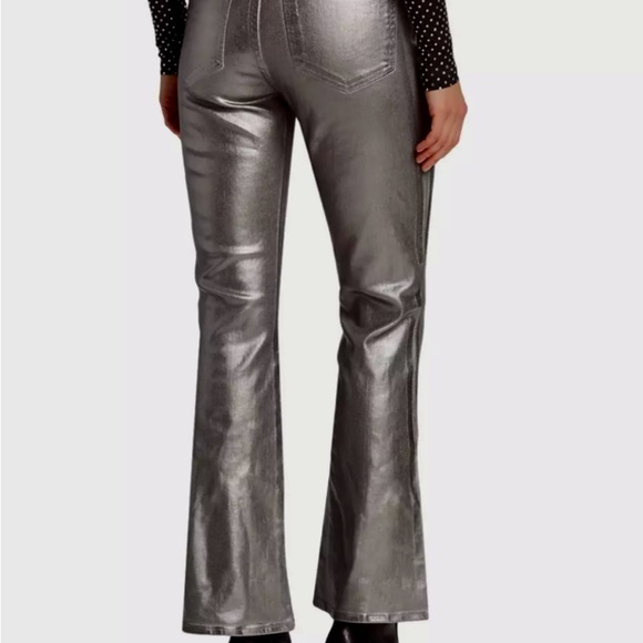 Veronica Beard Carolyn Baby Boot Metallic Jeans - Picture 4 of 8